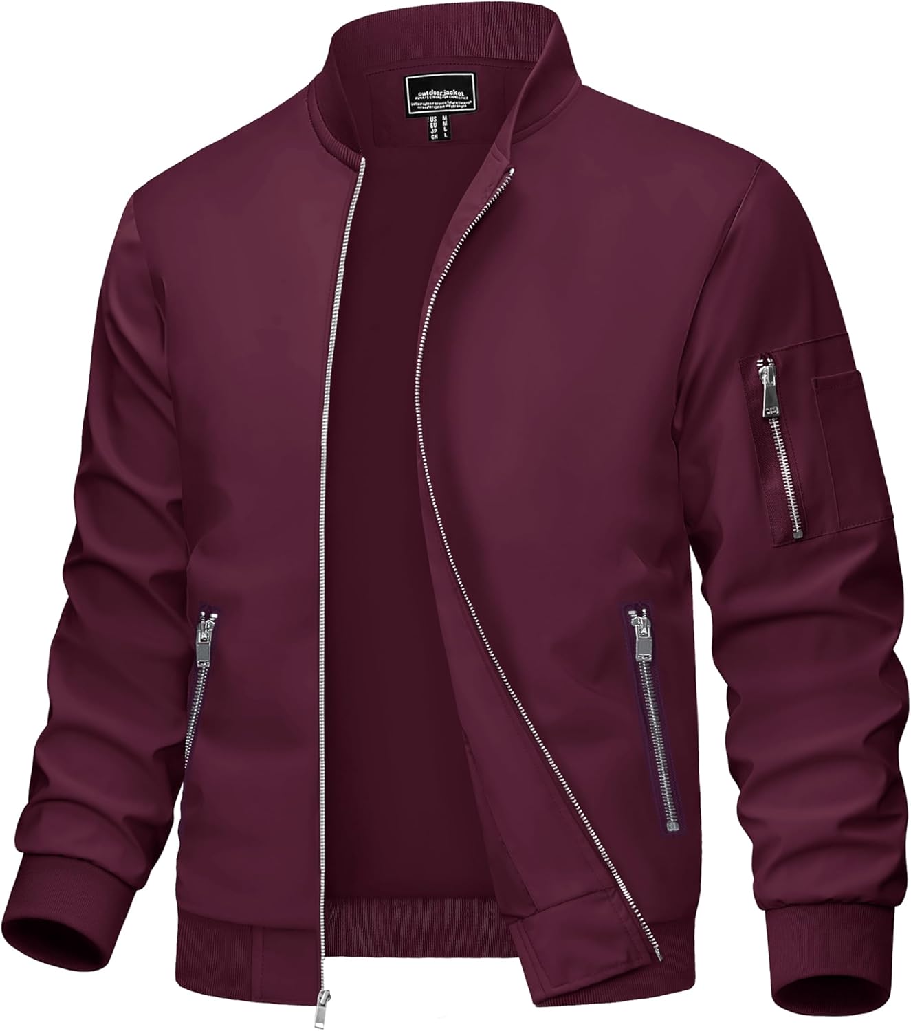 Lightweight Casual Windbreaker Bomber Jacket for Men
