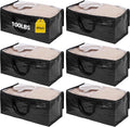 Waterproof Moving Bags 6 Pack 95L - Heavy Duty Storage Totes