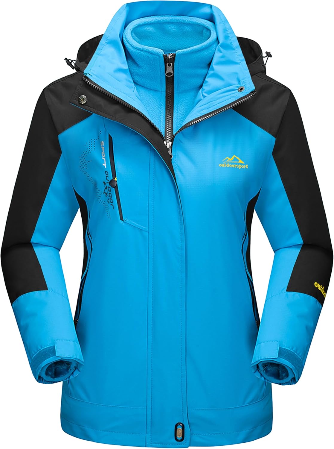 MAGCOMSEN Women's 3-in-1 Winter Coats for Snow and Skiing