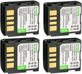 Kastar BN-VF707 Battery 4-Pack Replacement for JVC Cameras - Longer
