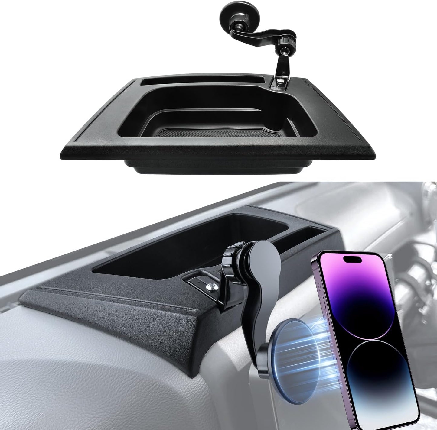 Magnetic Phone Mount for Jeep Wrangler JK JKU - Strong Stability