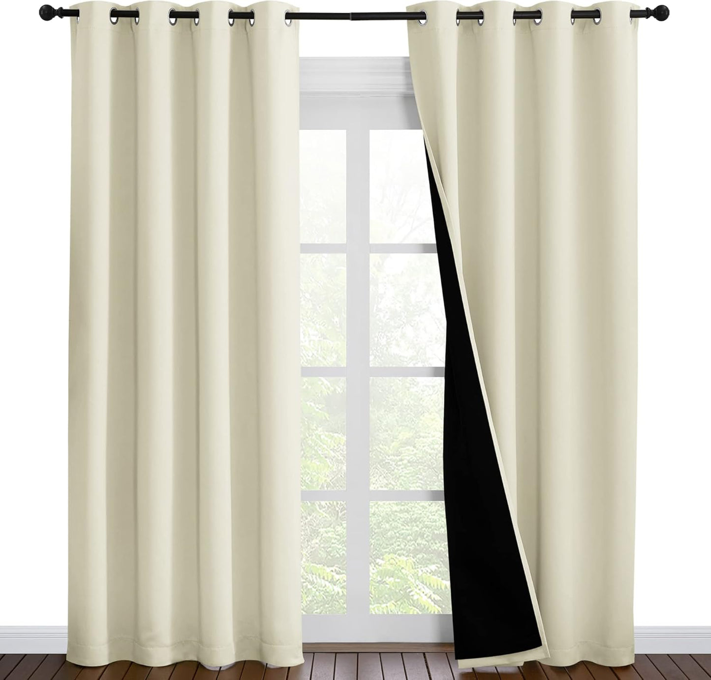 NICETOWN Living Room Blackout Draperies for Privacy & Noise