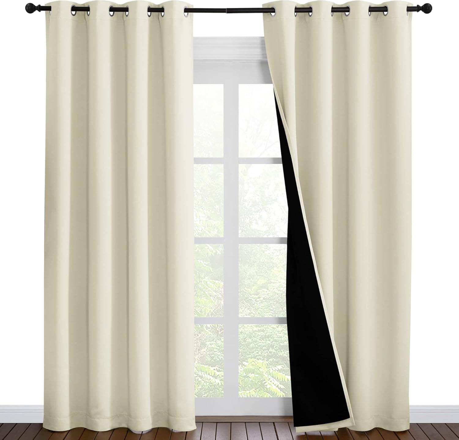 NICETOWN Living Room Blackout Draperies for Privacy & Noise