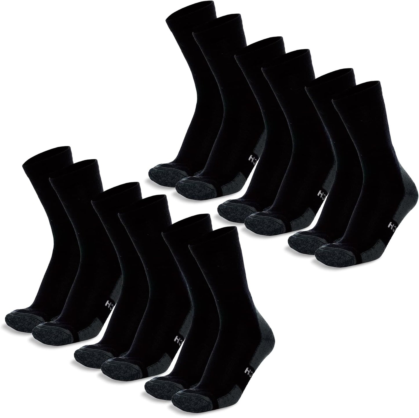 Merino Wool Hiking Socks for Men and Women - Comfortable Crew Style