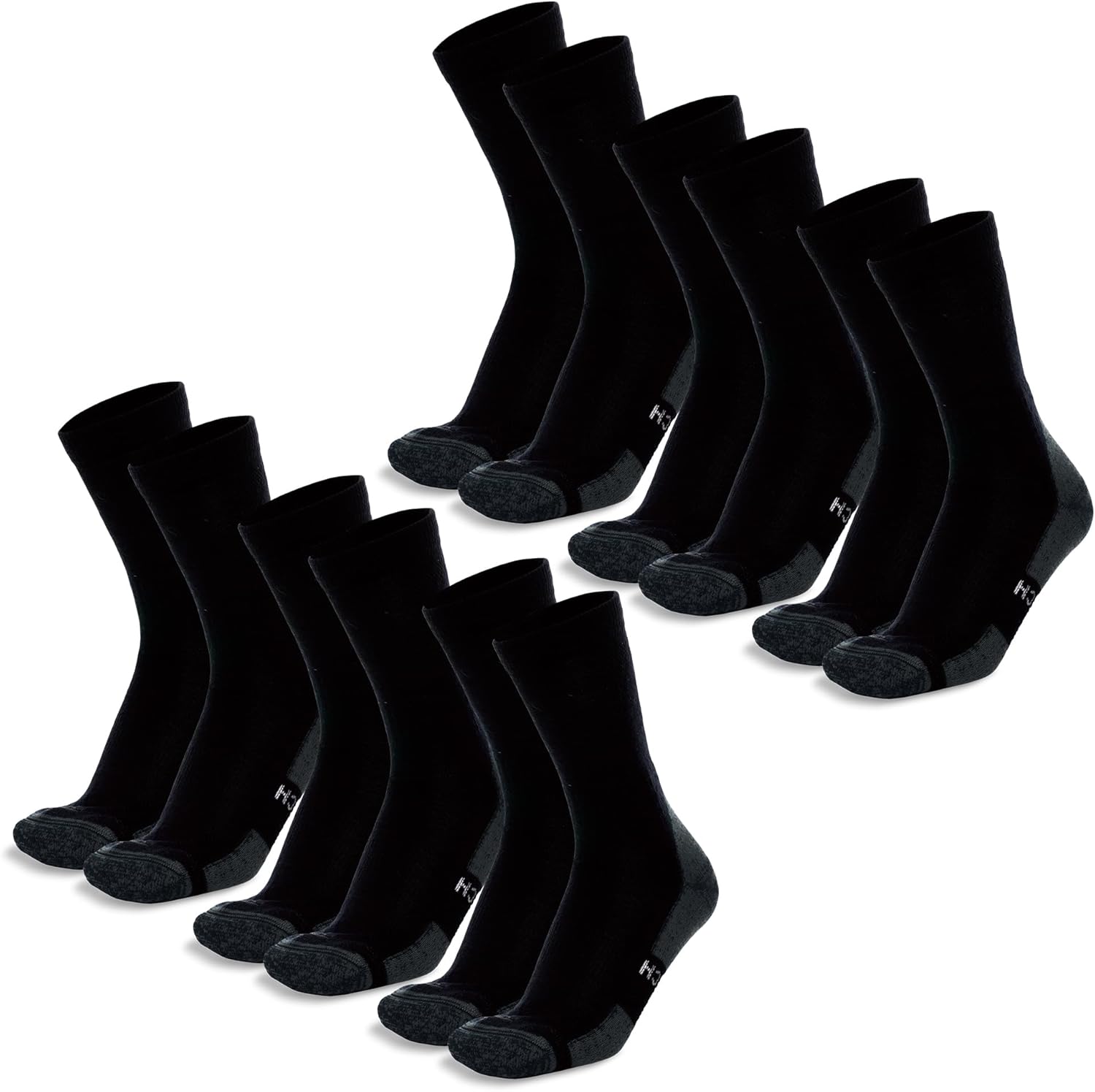 Merino Wool Hiking Socks for Men and Women - Comfortable Crew Style