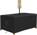 Rectangle Patio Table Cover with Umbrella Hole 83L x 44W x 23.6H