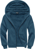 Men's Heavyweight Sherpa Lined Full Zip Hoodie - Warm Winter Layer