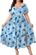 SCOMCHIC Plus Size Wedding Guest Maxi Dress - Sweetheart Neckline