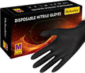 Deboshin Black Nitrile Gloves | 100 Pcs Large | Powder Free