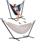 SUNCREAT 2-in-1 Hammock Convertible Double Hammock with Stand