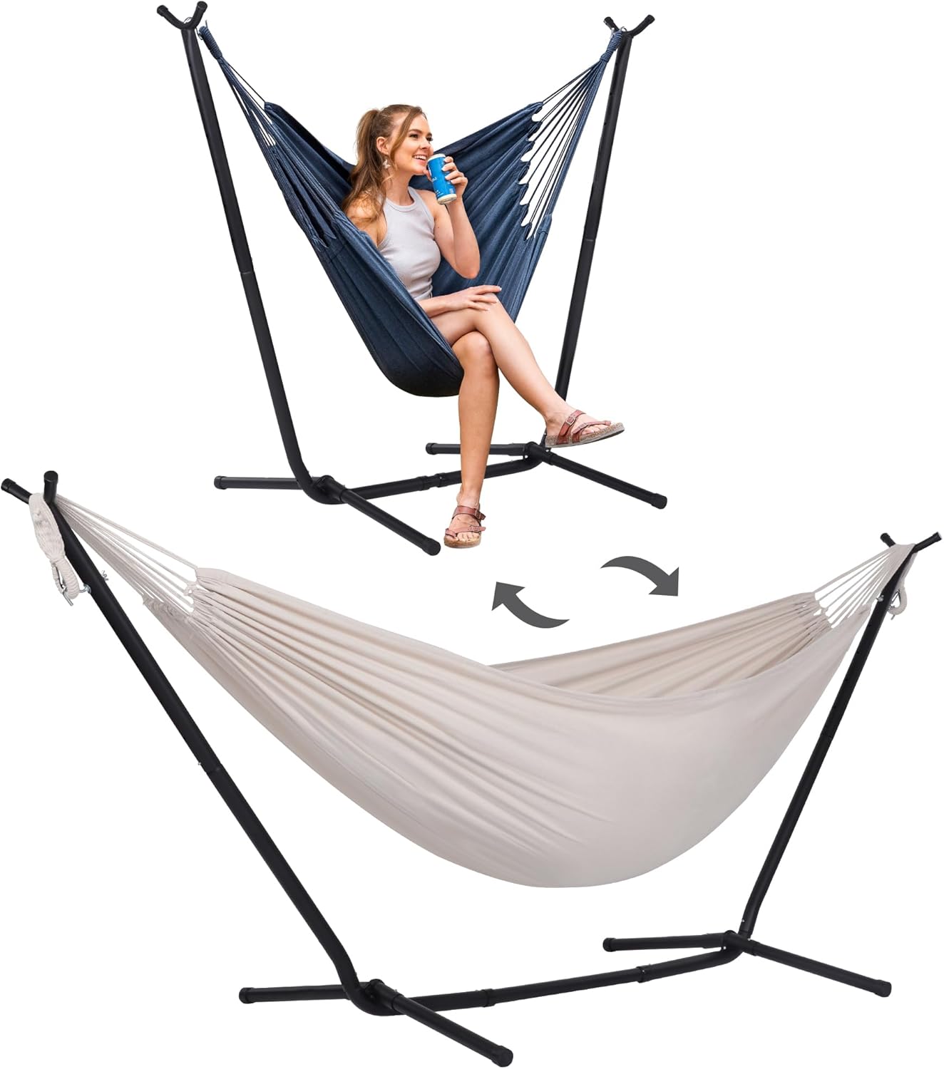SUNCREAT 2-in-1 Hammocks for Double Enjoyment and Relaxation