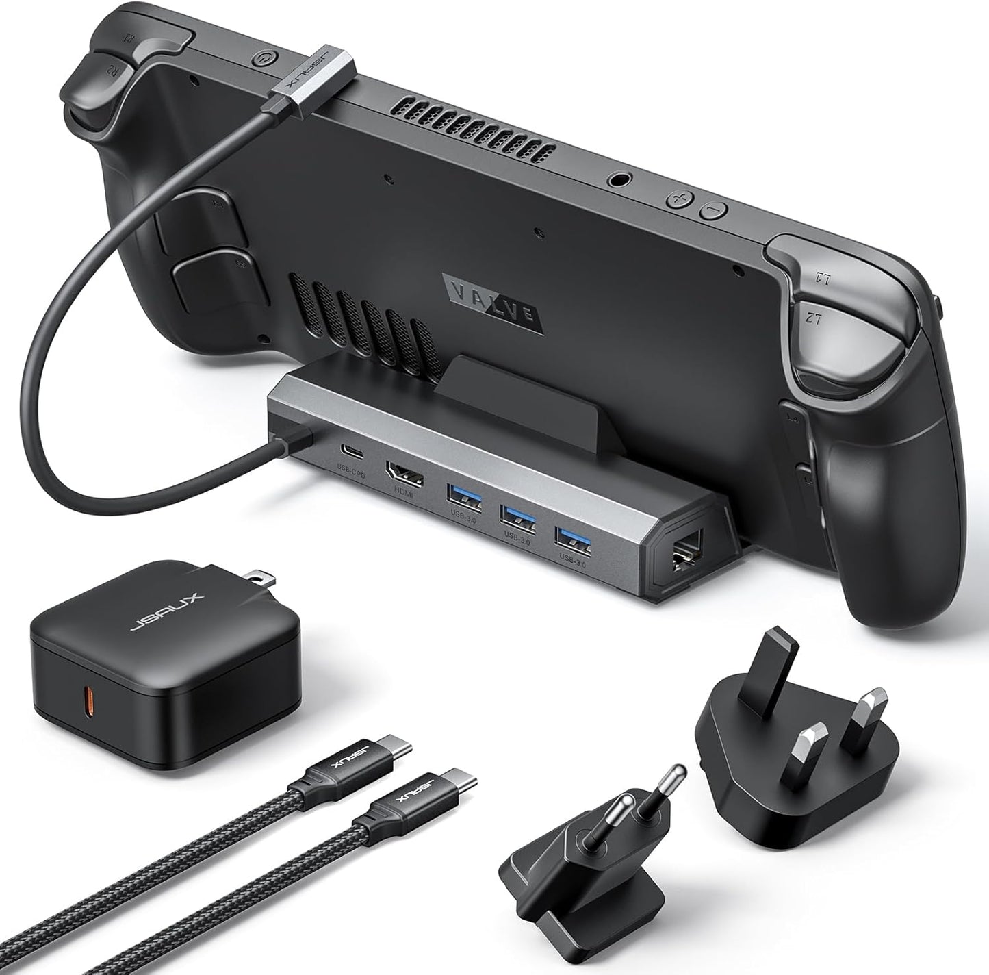 JSAUX 6-in-1 Docking Station with 4K@120Hz HDMI Output