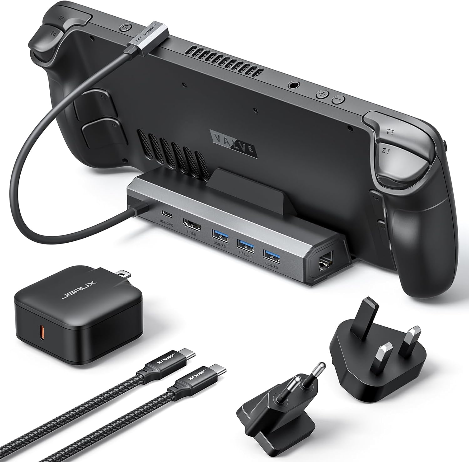 JSAUX 6-in-1 Docking Station with 4K@120Hz HDMI Output