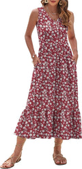 AUSELILY Summer Maxi Dress for Women - Sleeveless and Trendy