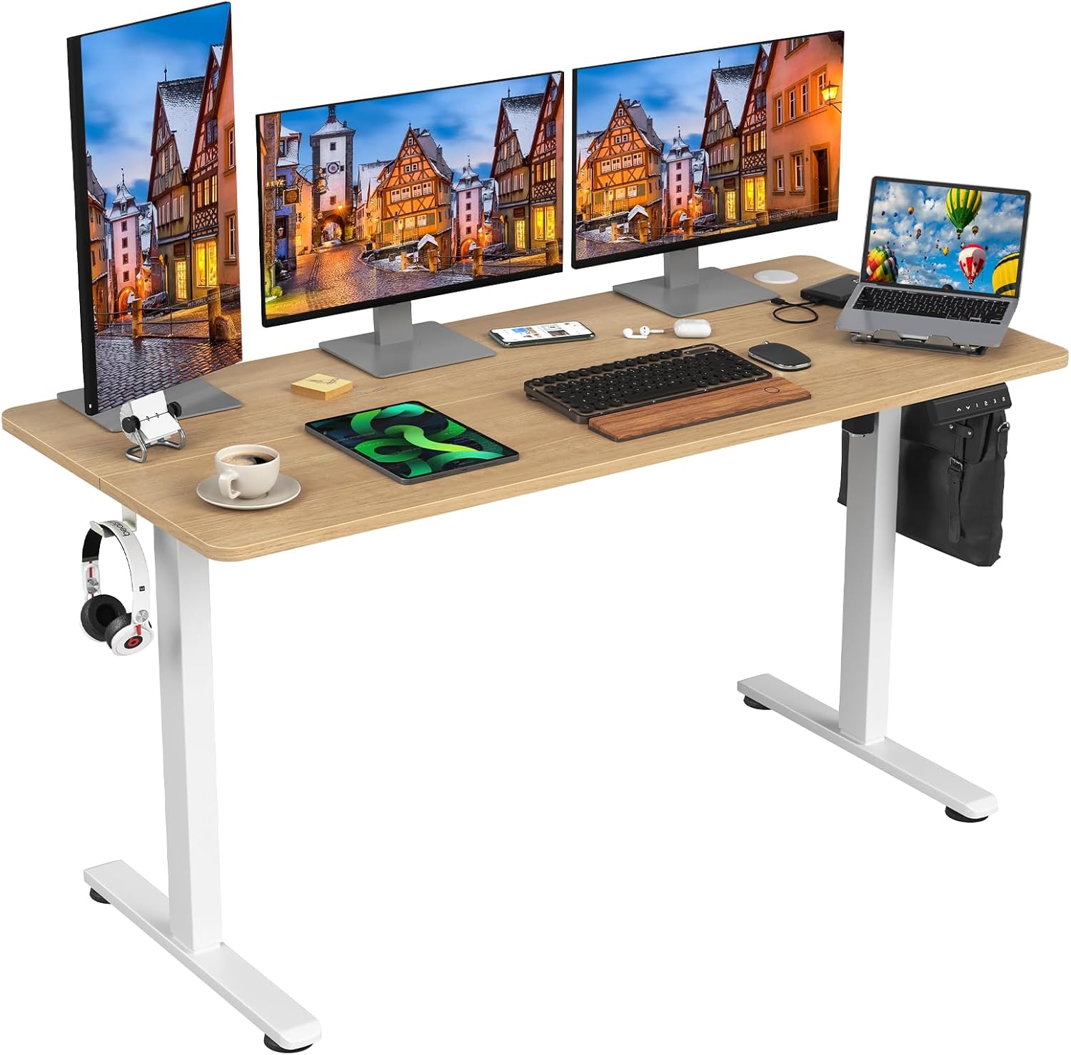 STARY Electric Standing Desk Adjustable Height for Home Office