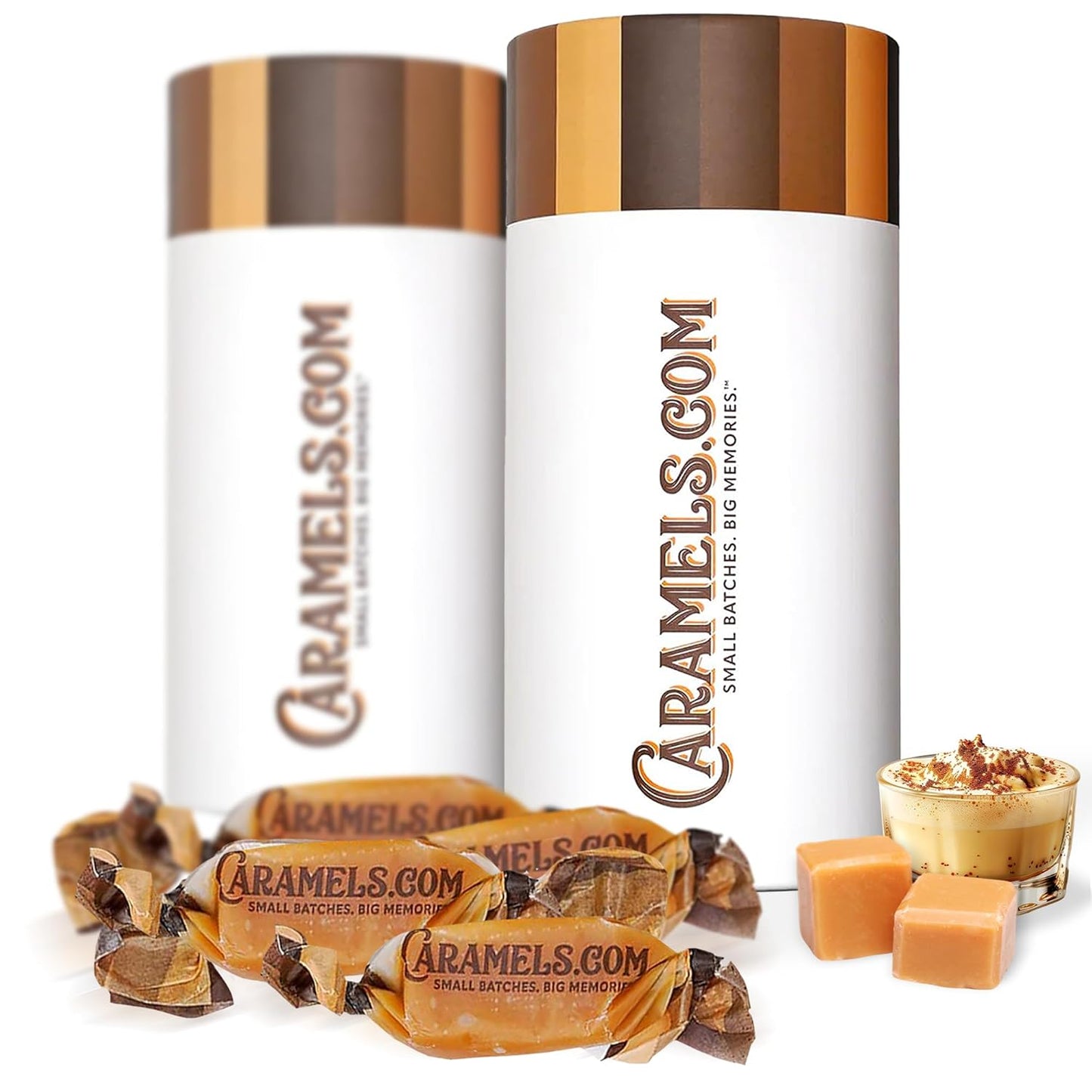 Butterscotch and Butter Rum Caramels Duo Pack for Sweet Treats