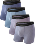 Men's Bamboo Cool Ultra Breathable Boxer Briefs - Multipack Comfort