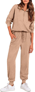 PRETTYGARDEN Women's Fall 2 Piece Lounge Set - Comfortable Ribbed 20