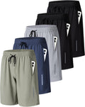 Mens Athletic Gym Workout Shorts Lightweight Quick Dry (Style KWTG)