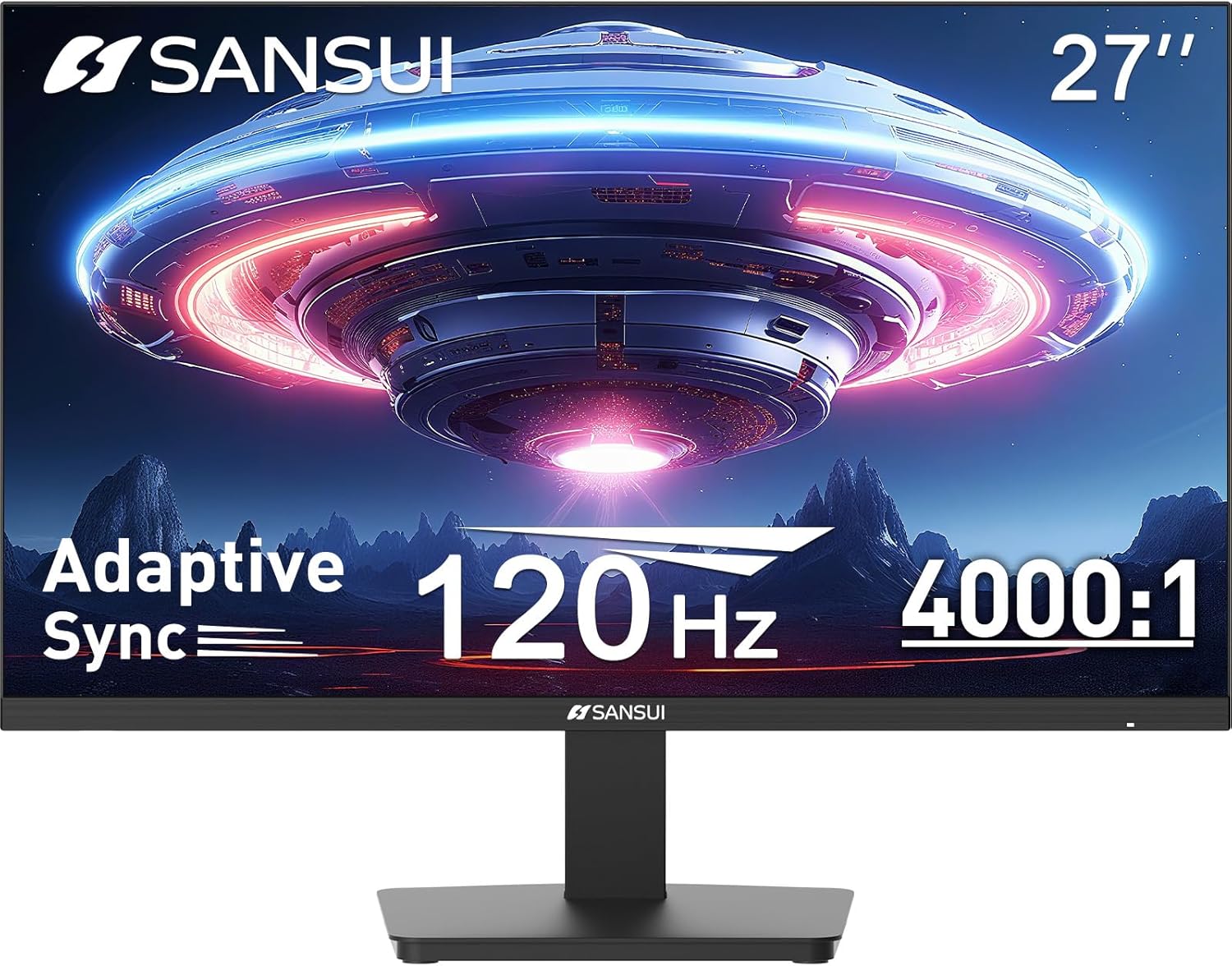 SANSUI 27 Inch 120Hz FHD Monitor with FreeSync and HDR Features