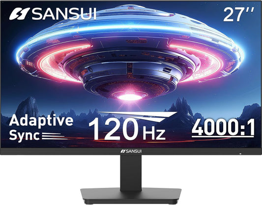 SANSUI 27 Inch 120Hz FHD Monitor with FreeSync and HDR Features