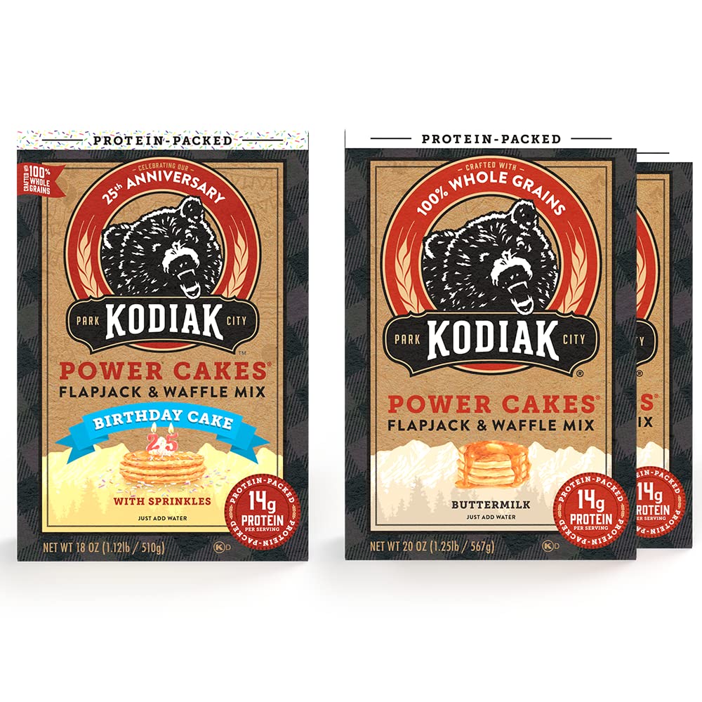 Kodiak Cakes Power Cakes Variety Pack for Delicious Breakfasts