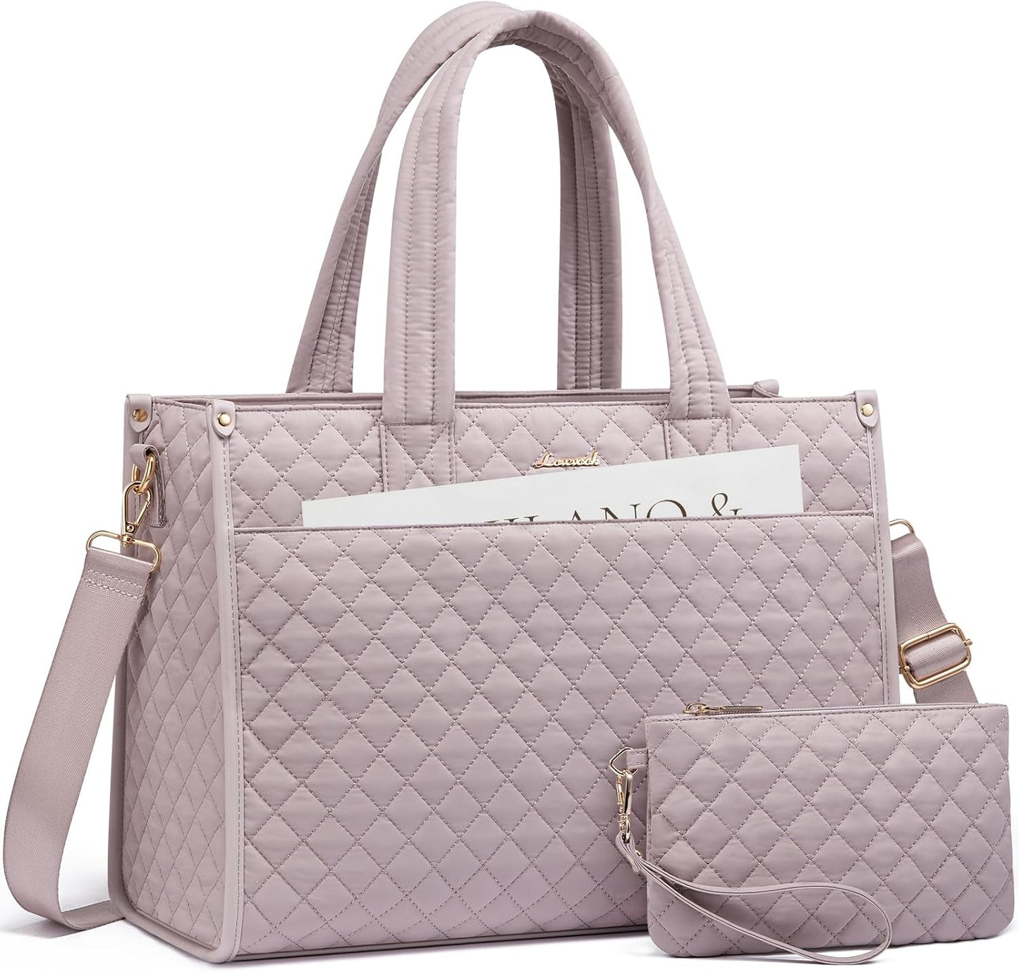LOVEVOOK Laptop Tote Bag for Women - Stylish & Durable