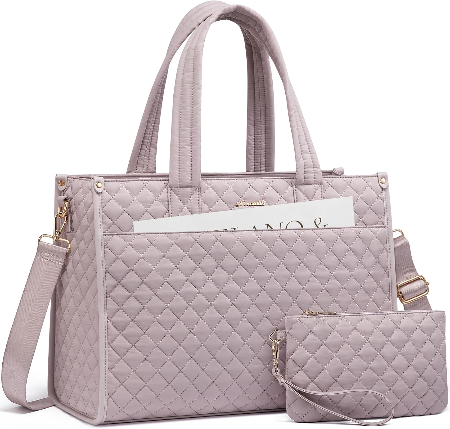 LOVEVOOK Laptop Tote Bag for Women - Stylish & Durable