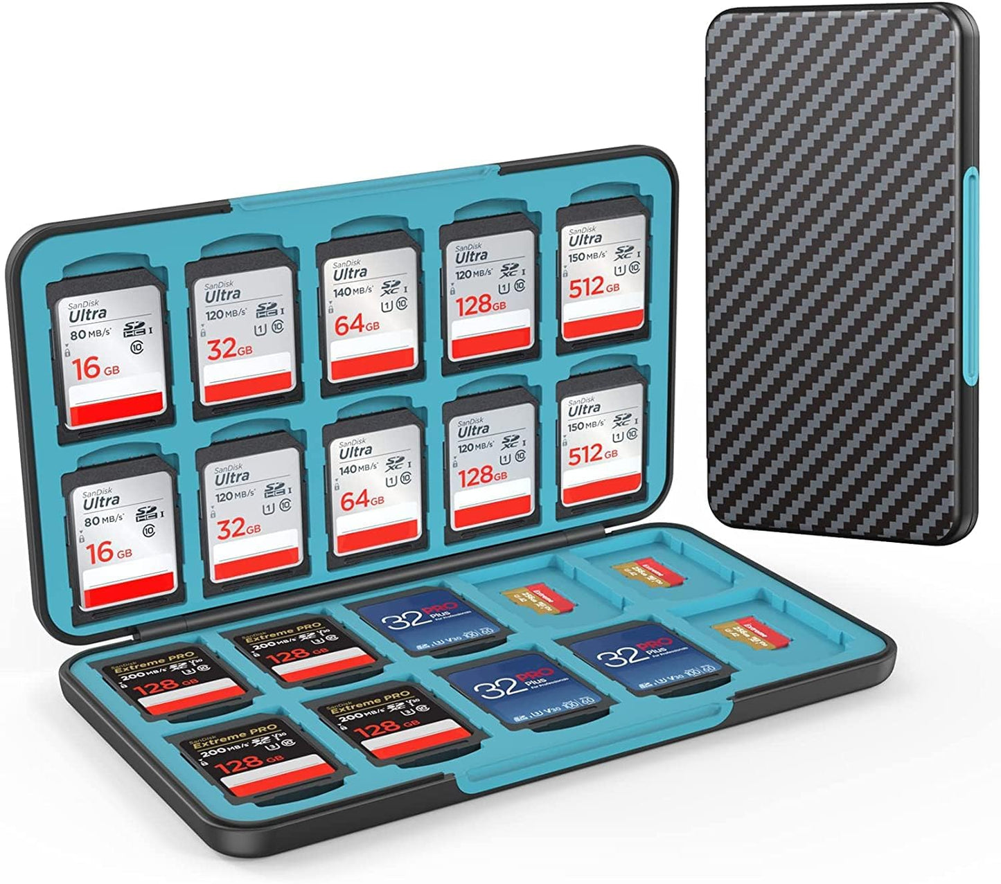 HEIYING Memory Card Case - 40 Card Slot Organizer