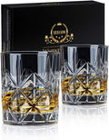 Premium 10oz Crystal Whiskey Glasses - Set of 2