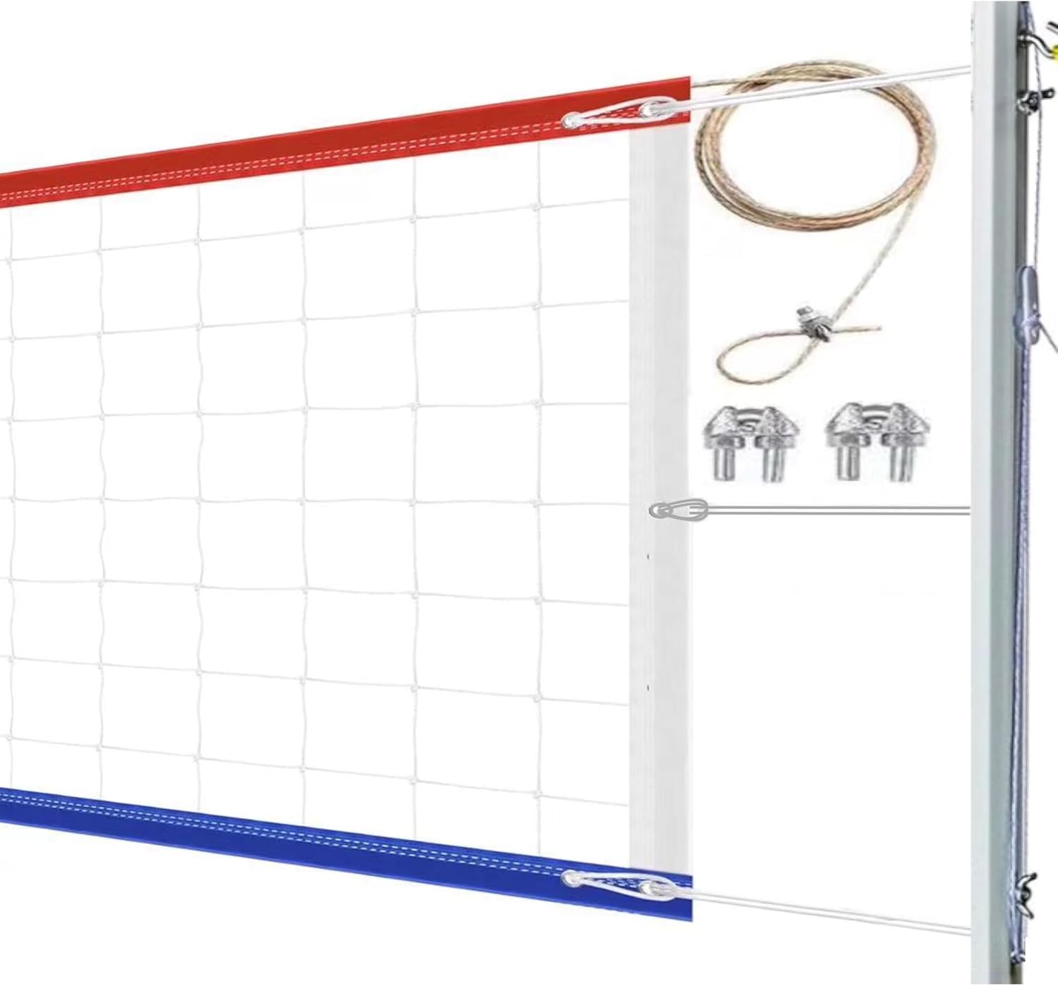 Professional Heavy Duty Volleyball Net with Aircraft Steel Cable