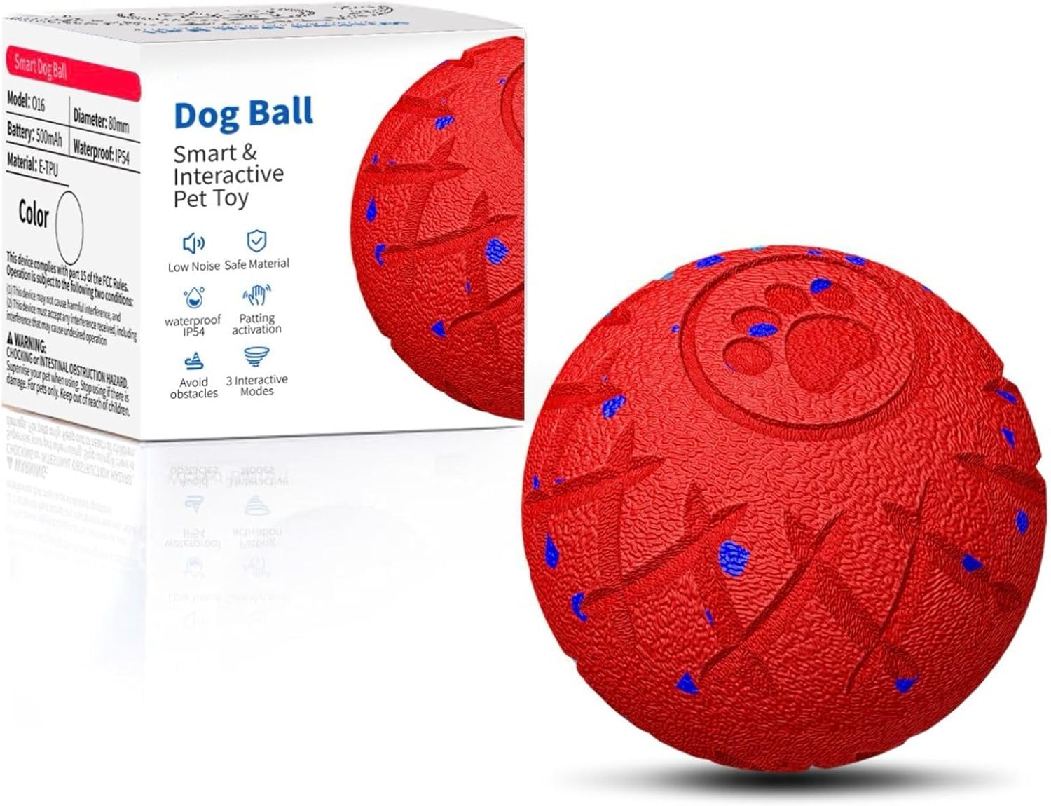 Smart Interactive Dog Toy for Medium and Large Dogs - Red