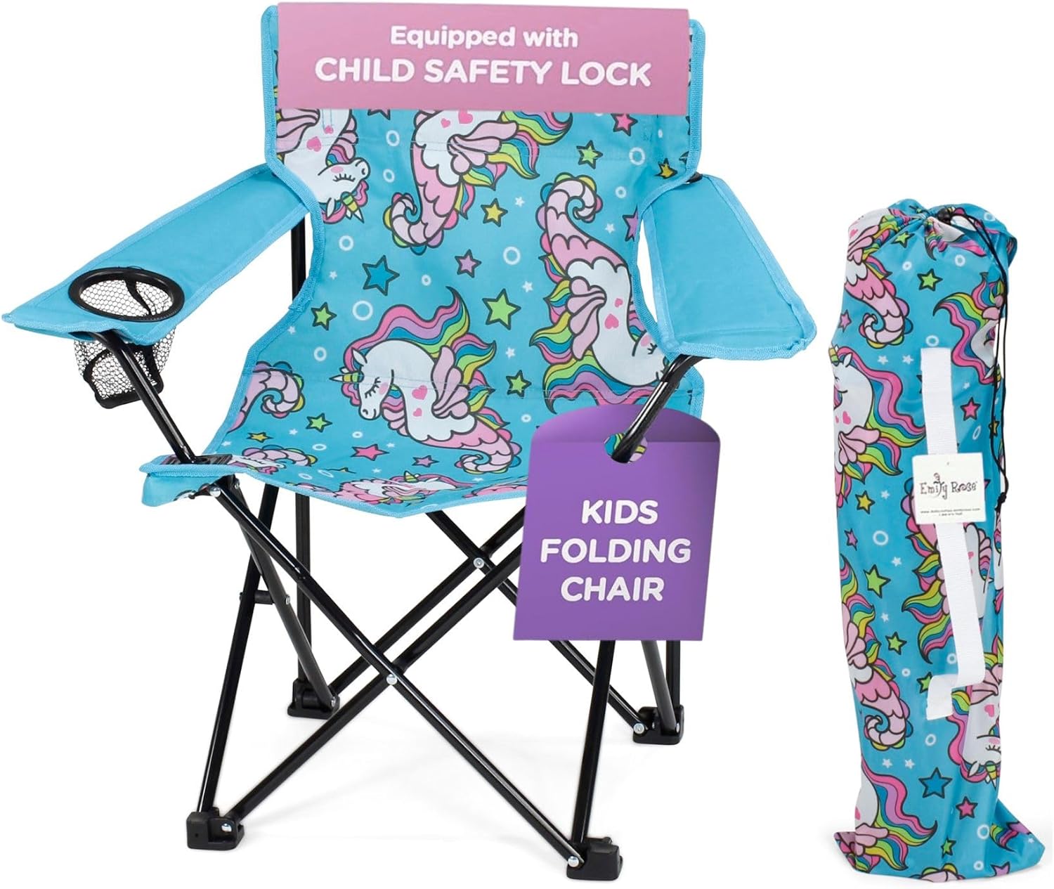 Emily Rose Kids Beach Chair with Safety Lock