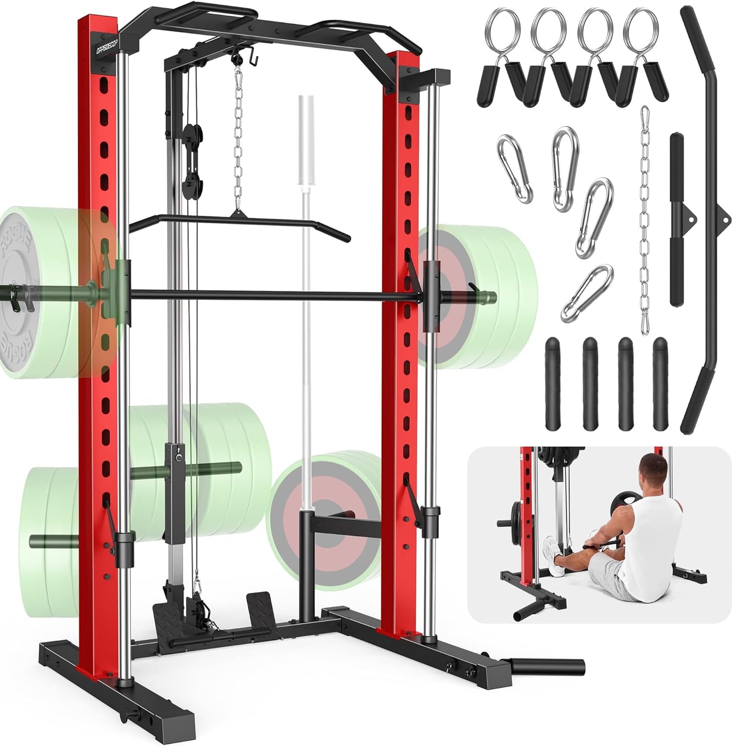OPPSDECOR All-in-One Smith Machine: Ultimate Home Gym Power