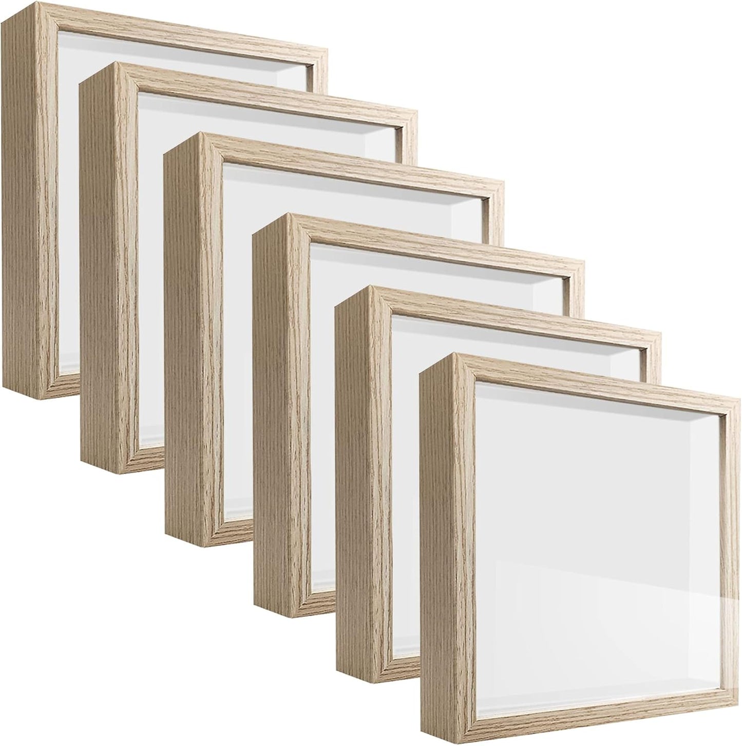8x8 Shadow Box Frame Display Case for Memorabilia and Crafts