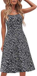 Berydress Womens Casual Beach Summer Midi Sundress - Flattering A-Line