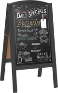 Wooden A-Frame Chalkboard Sidewalk Signs 20 x 40 in - Sturdy Double