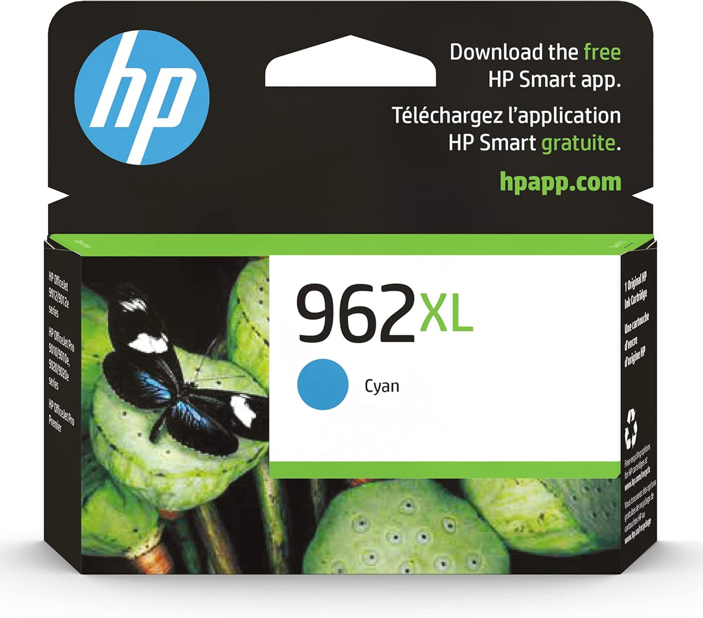 HP 962XL Cyan High-yield Ink Cartridge for OfficeJet Printers