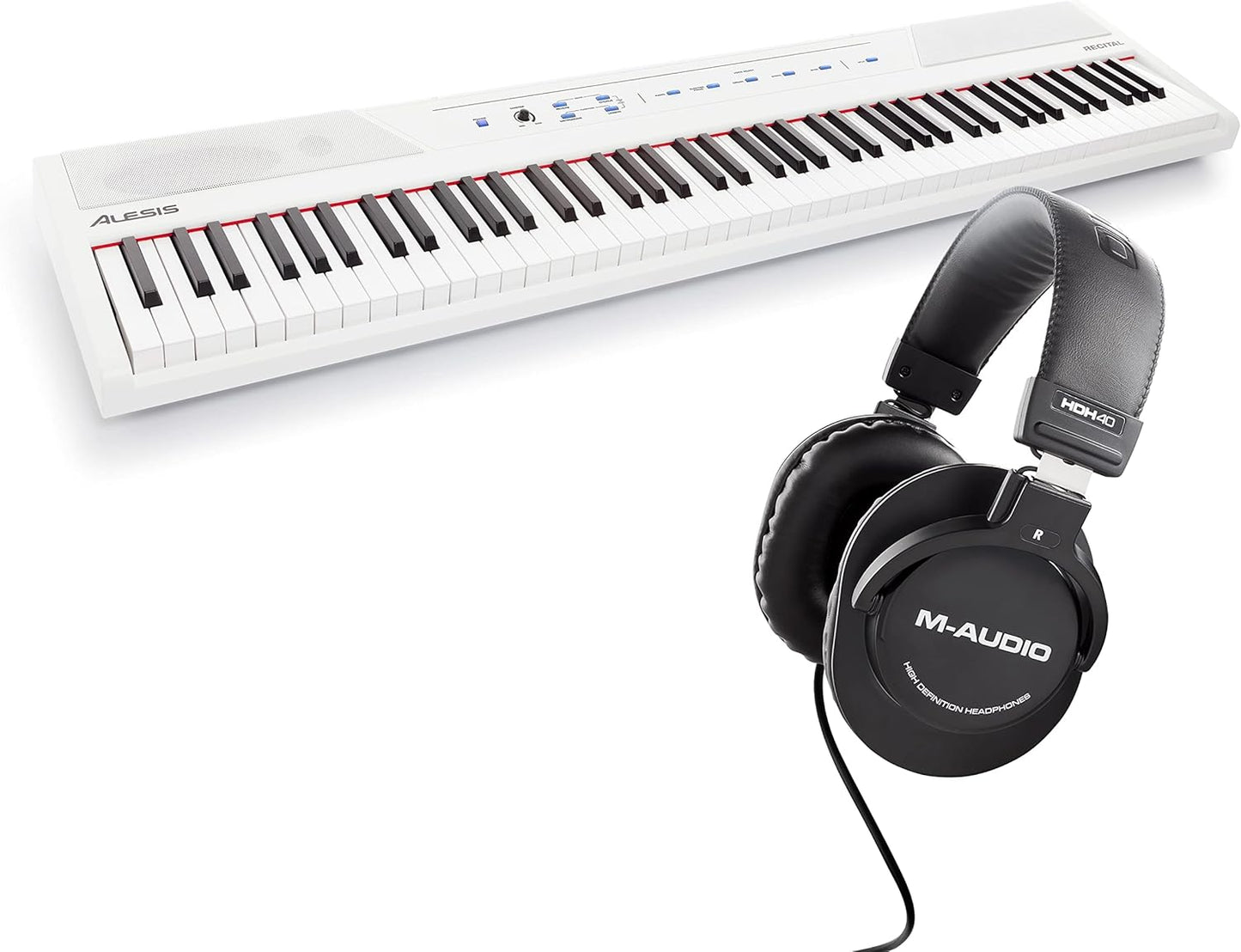 Alesis Recital 88 Key Digital Piano with Headphones for Practice