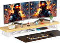 Dual Monitor Stand with 220 Pounds Load Capacity for Office Use