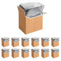12 Pack Insulated Shipping Boxes with Aluminum Foil Liner - Reusable