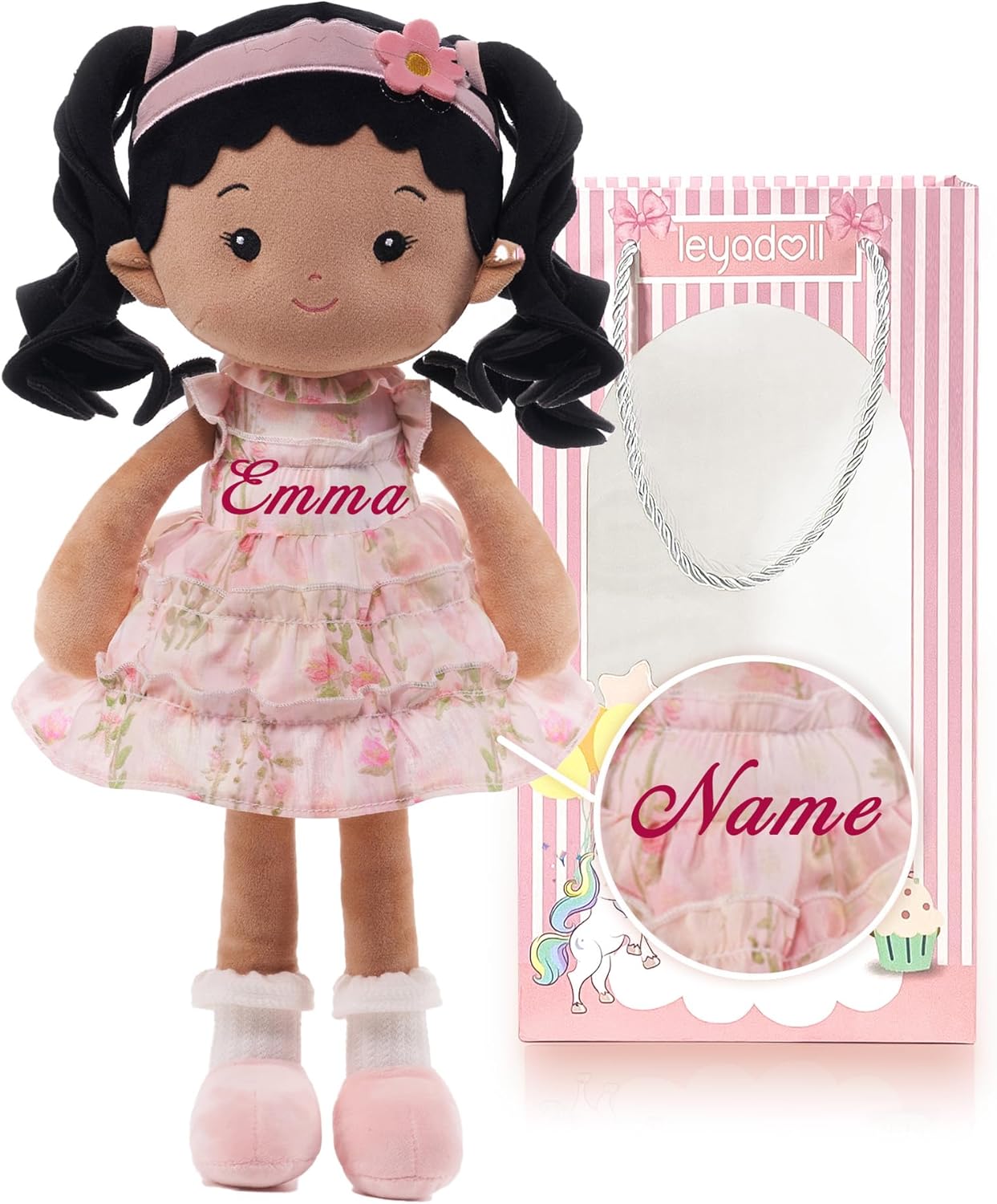 Personalized Soft Baby Doll Toys for 1 Year-Old Girls Gift