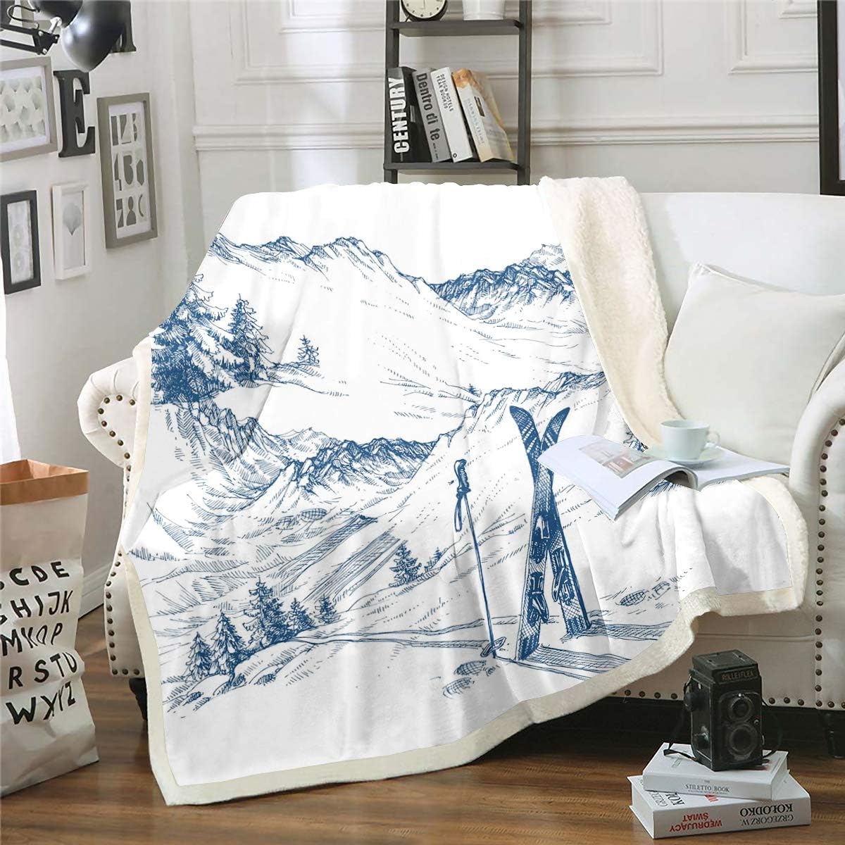 Cozy Ski Sherpa Blanket - Erosebridal