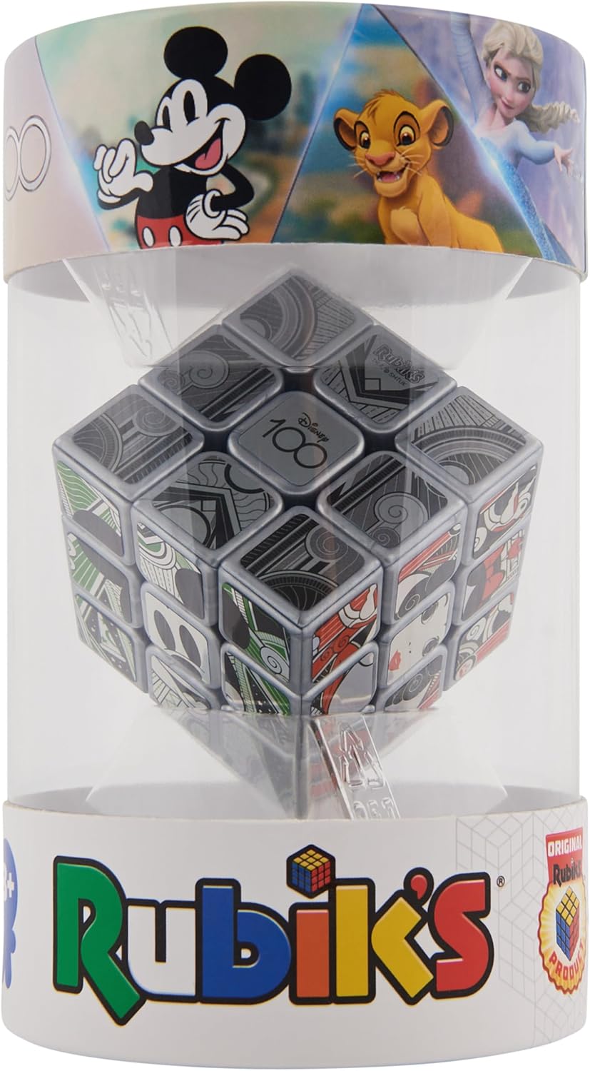 Disney Anniversary Metallic Platinum 3x3 Cube - Fun for All Ages!