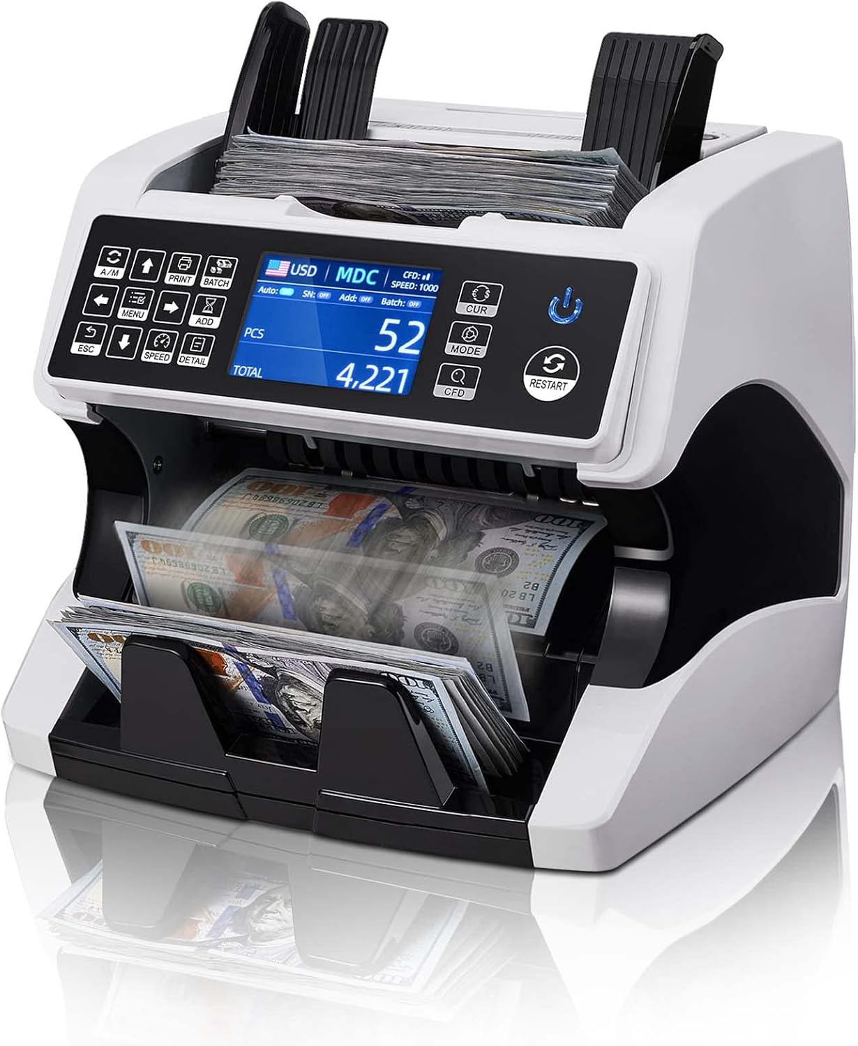 MUNBYN IMC01 Money Counter Machine with Advanced Detection Features