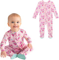 Posh Peanut Baby Girl Footie Pajamas with Cute Ruffle Trim