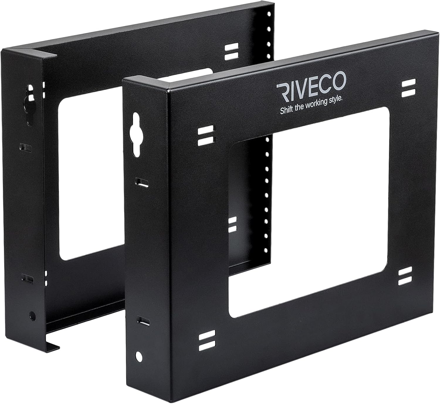 RIVECO 6U Open Frame Rack - Easy Setup & Versatile Storage