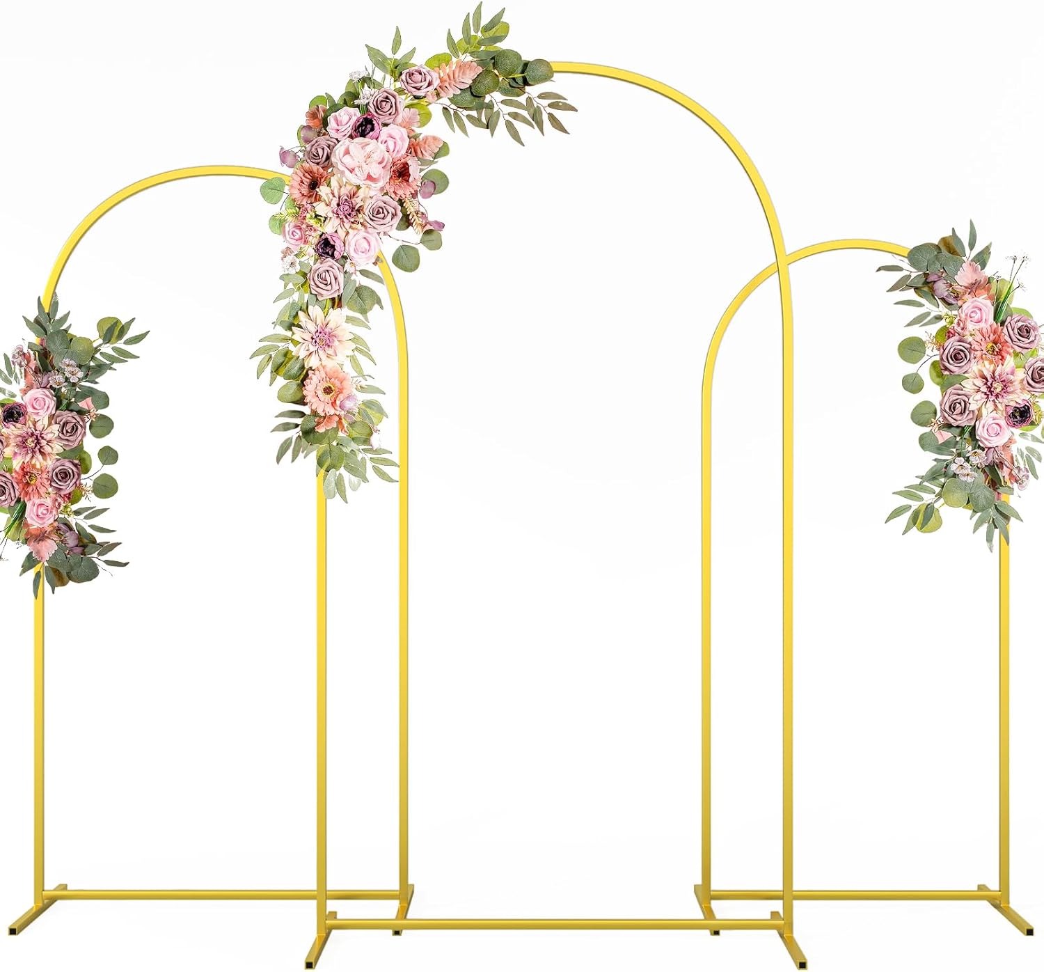 Metal Arch Backdrop Stand Set for Weddings and Events