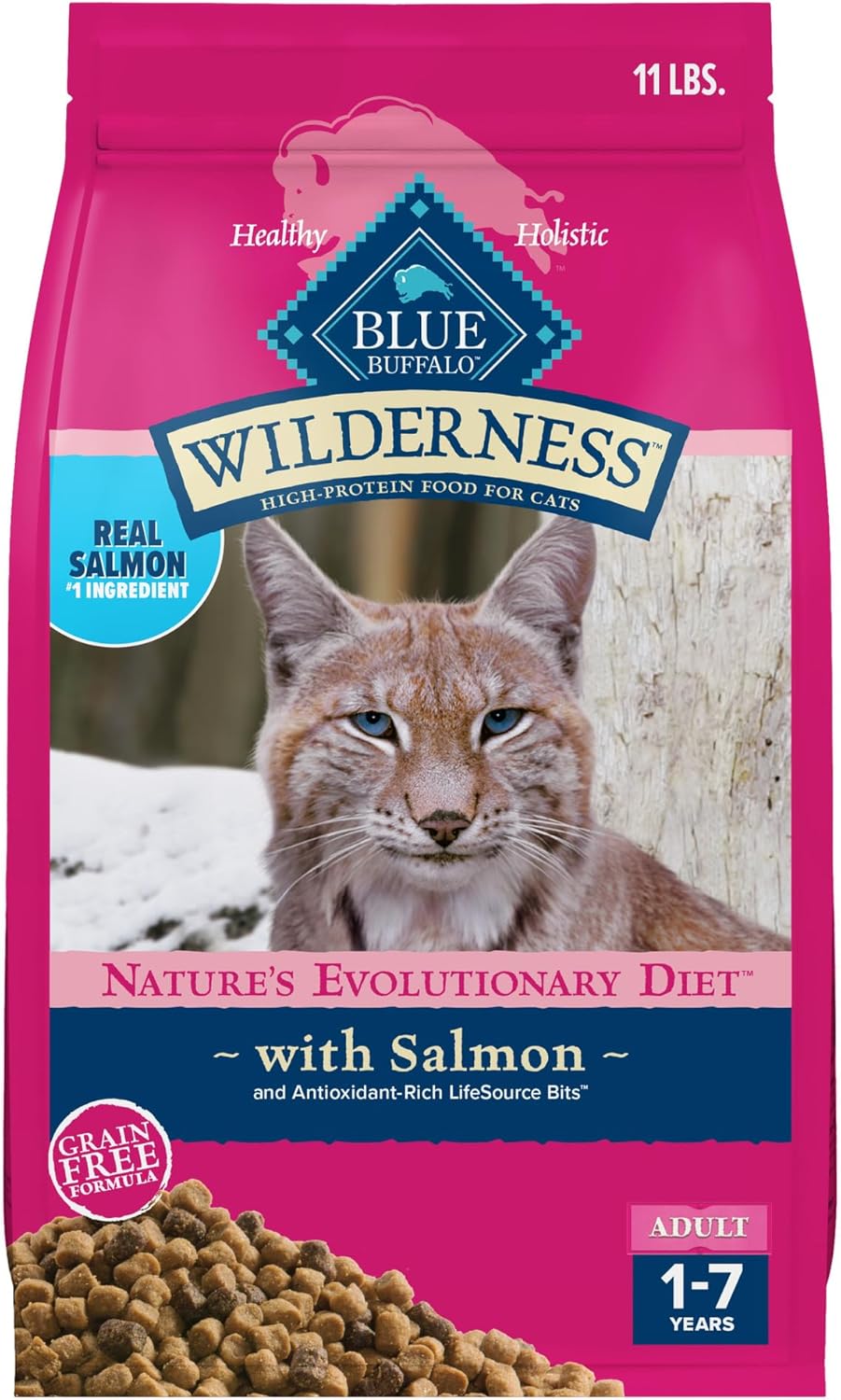 Blue Buffalo Wilderness High Protein Grain Free Cat Food 11-lb