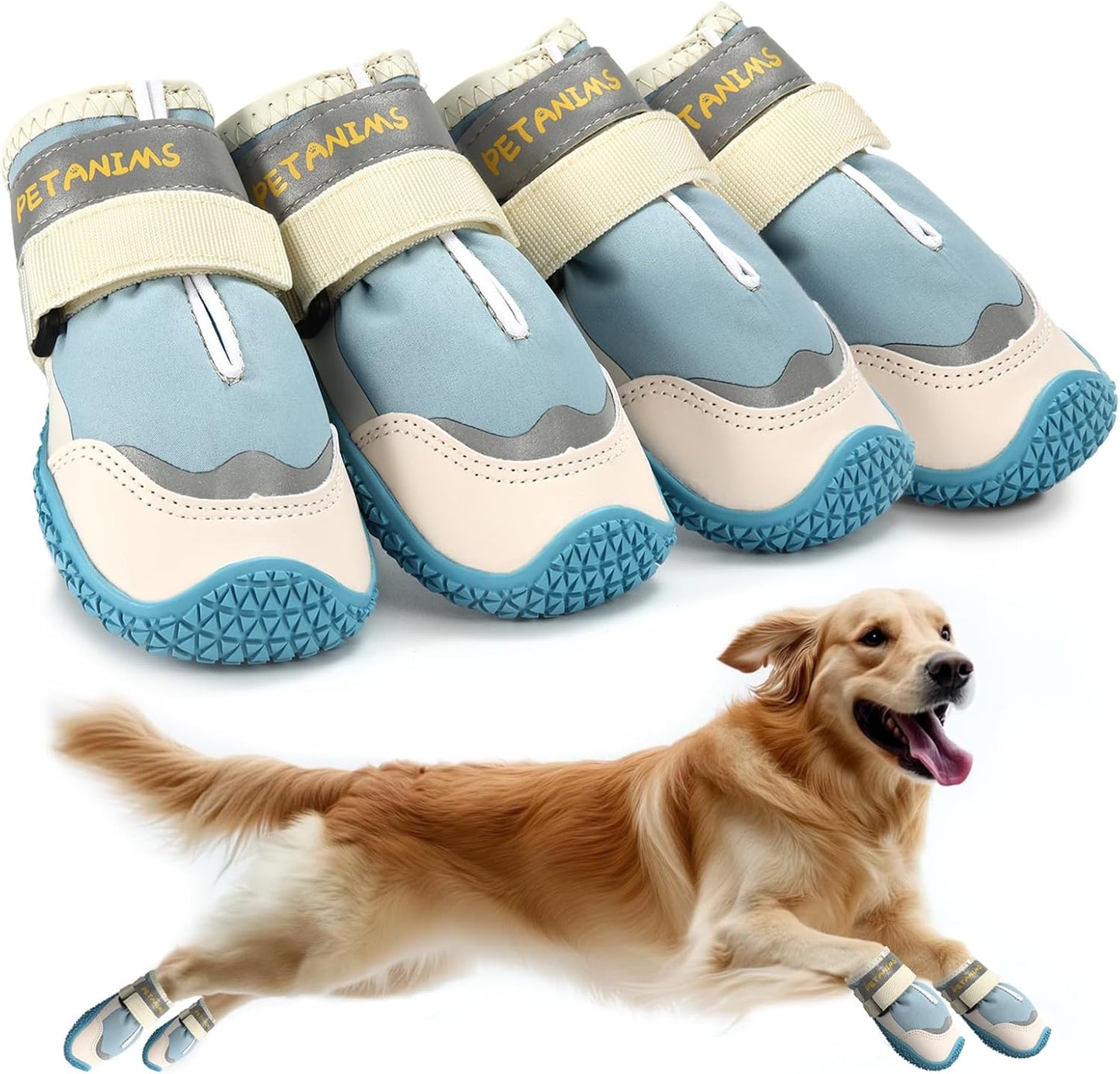 Dog Shoes for Small Dogs - Waterproof Booties for All Weather